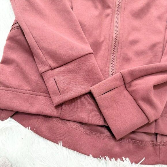 Women Fabletics Full Zip Up Hoodie Jacket in Mauve Pink Size Extra Small - Picture 7 of 8